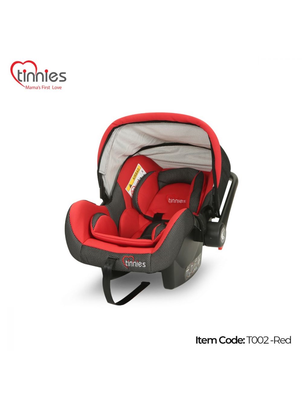 TINNIES BABY CARRY COT Red